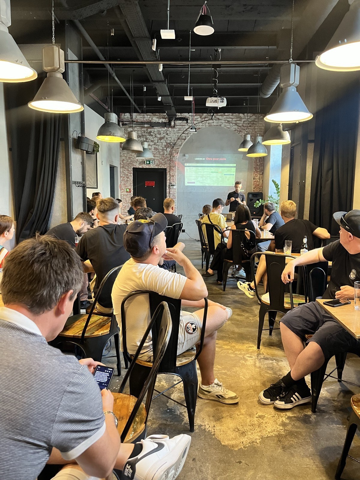 Founders gathered for a daytime session at a Kraków venue