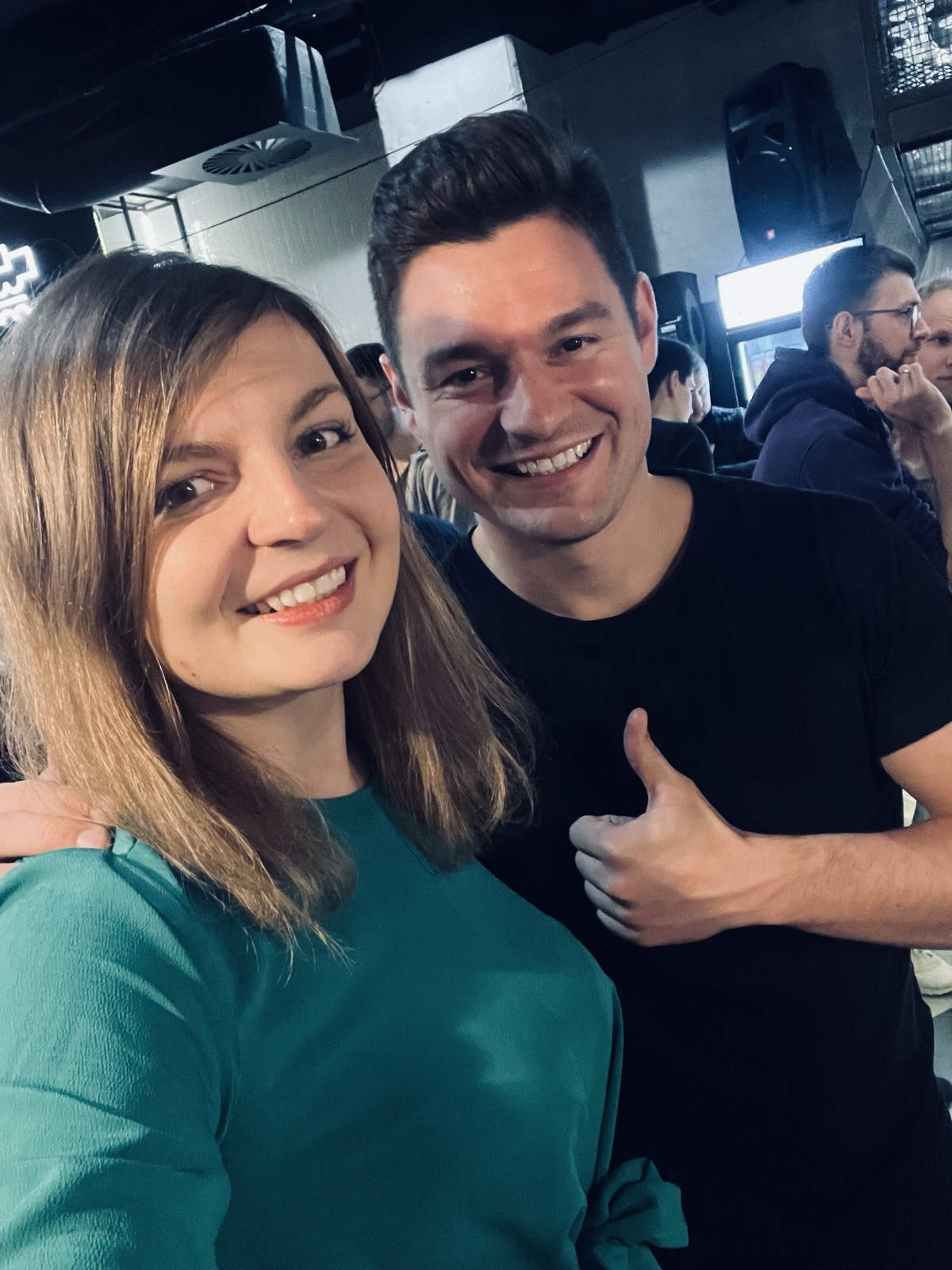 Founders sharing a moment after the meetup