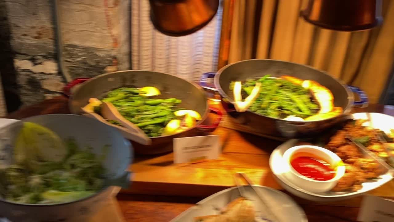 Family-style dishes served at the New York City summit